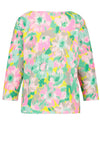 Gerry Weber Round Neck Floral Top, Multi