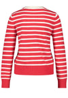Gerry Weber Striped Knitted Cardigan, Red