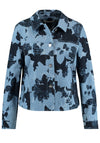Gerry Weber Floral Print Short Jacket, Blue