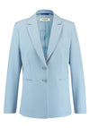 Gerry Weber Single Breasted Blazer Jacket, Dusty Blue