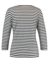 Gerry Weber Striped Rhinestone Wreath Top, Navy and White
