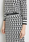 Gerry Weber Bold Print Knitted Midi Skirt, Black