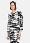 Gerry Weber Bold Print Knitted Sweater, Black
