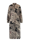 Gerry Weber Tropical Print Midi Shirt Dress, Beige