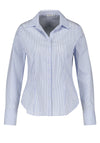Gerry Weber V-Neckline Striped Shirt, Blue
