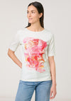 Gerry Weber Embellished Graphic T Shirt, White
