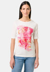 Gerry Weber Embellished Graphic T Shirt, White