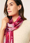 Gerry Weber Floral Printed Scarf, Pink Multi