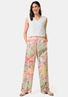 Gerry Weber Botanical Linen Trousers, Multi Coloured