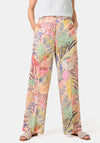Gerry Weber Botanical Linen Trousers, Multi Coloured
