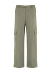 Gerry Weber Straight Leg Cargo Trousers, Khaki Green