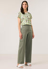 Gerry Weber Straight Leg Cargo Trousers, Khaki Green