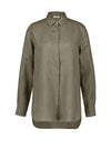 Gerry Weber Linen Buttoned Shirt, Khaki Green