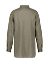 Gerry Weber Linen Buttoned Shirt, Khaki Green