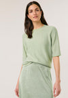 Gerry Weber Glitter Short Sleeve Sweater, Green