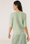 Gerry Weber Glitter Short Sleeve Sweater, Green