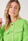 Gerry Weber Tweed Buttoned Jacket, Green