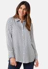 Gerry Weber Striped Shirt, White and Navy