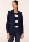 Gerry Weber Single Breasted Blazer, Navy