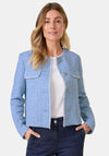 Gerry Weber Tweed Buttoned Jacket, Blue