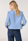 Gerry Weber Tweed Buttoned Jacket, Blue