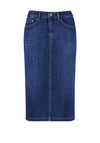 Gerry Weber Denim Midi Skirt, Dark Blue
