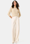 Gerry Weber Wide Leg Trousers, Cream
