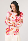 Gerry Weber Floral Print Jumper, Pink Multi