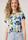 Gerry Weber Abstract Print Top, Navy Multi