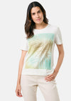 Gerry Weber Metallic Graphic T Shirt, White