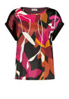 Gerry Weber Printed Satin Jersey Back Top, Pink