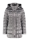 Gerry Weber Quilted Metallic Water Repellent Coat, Grey
