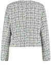 Gerry Weber Long Sleeve Tweed Blazer Jacket, Blue