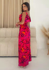 Girl In Mind Harper Cowl Neck Slip Maxi Dress, Red