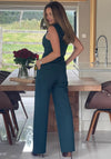 Girl In Mind Jamie Square Neckline Waistcoat & Trousers, Emerald Green