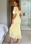 GIRL IN MIND HEIDI RUCHED MIDI DRESS