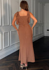GIRL IN MIND JOVI TIE SHOULDER SQUARE NECK MIDI DR