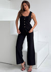 GIRL IN MIND JAMIE SQUARE NECK WAISTCOAT TROUSER S