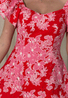 Girl In Mind Alex Floral Print Mini Dress, Pink