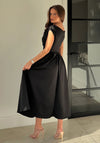 Girl in Mind Betty Asymmetric Dress, Black