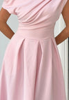 Girl in Mind Betty Asymmetric Dress, Pink