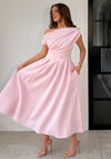 Girl in Mind Betty Asymmetric Dress, Pink