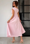 Girl in Mind Betty Asymmetric Dress, Pink