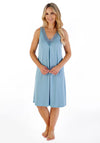 Slenderella Short Sleeve Nightdress, Blue