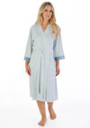 Slenderella Print Dressing Gown, Blue