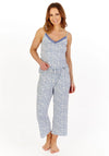 Gaspe Leopard Print Pyjama Set, Blue