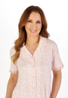 Gaspe Leopard Print Tailored Pyjama Set, Pink