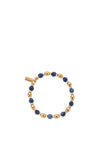 ChloBo Shiny Oval Sodalite Bracelet, Gold & Silver