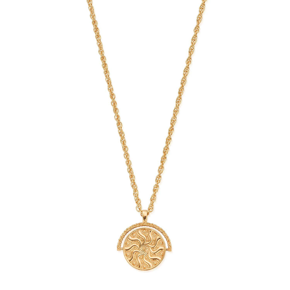 ChloBo Renewal Spinner Necklace, Gold