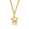 ChloBo In Bloom Interlocking Star Twisted Chain Necklace, Gold